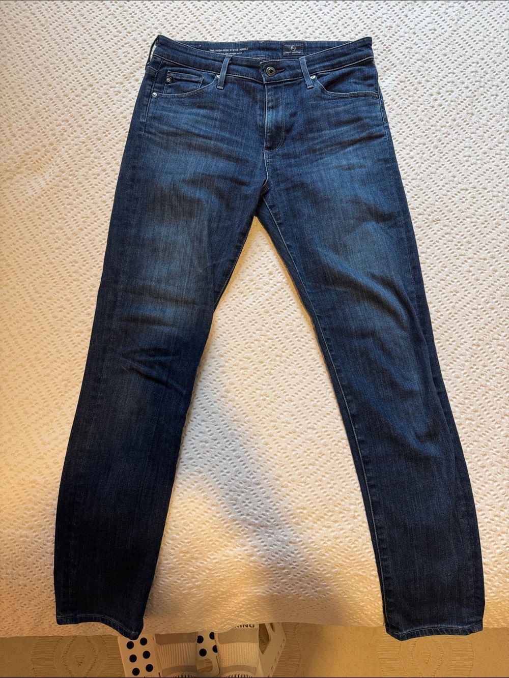 AG High-Rise Stevie Ankle Jeans